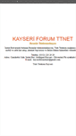 Mobile Screenshot of kayseriforumttnet.com